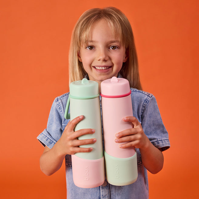 690mL Insulated Flip Top Bottle - pink paradise