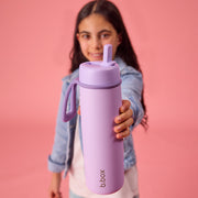 690mL Insulated Flip Top Bottle - lilac love