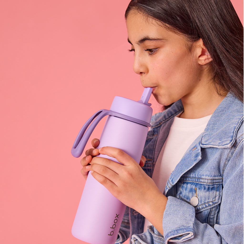 690mL Insulated Flip Top Bottle - lilac love