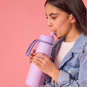690mL Insulated Flip Top Bottle - lilac love