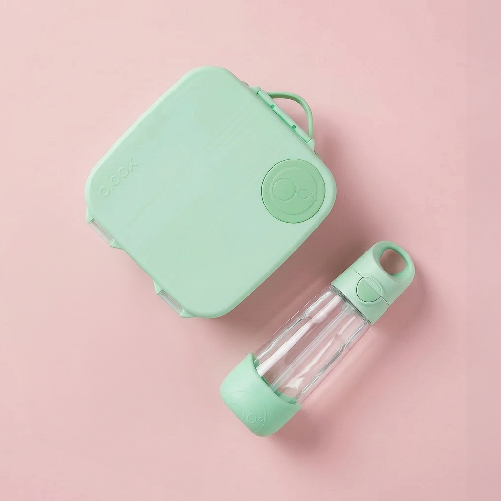 mini lunchbox - spearmint + Tritan™ Drink Bottle 450ml - spearmint
