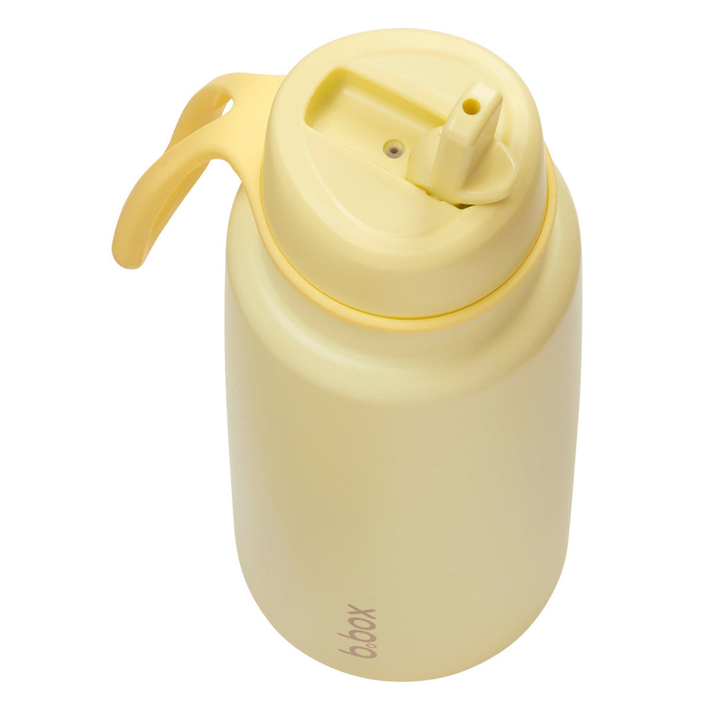 Insulated Flip Top 1 Litre Bottle - lemon twist