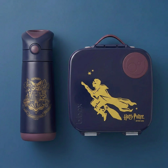 Harry Potter Mini Lunchbox by b.box - 500ml insulated drink bottle + Harry Potter by b.box - mini lunchbox