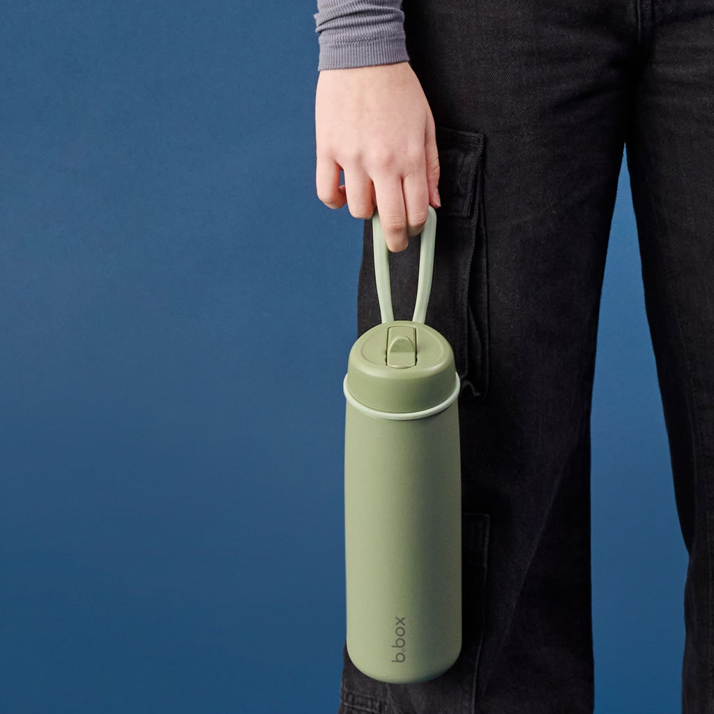 690mL Insulated Flip Top Bottle - olive