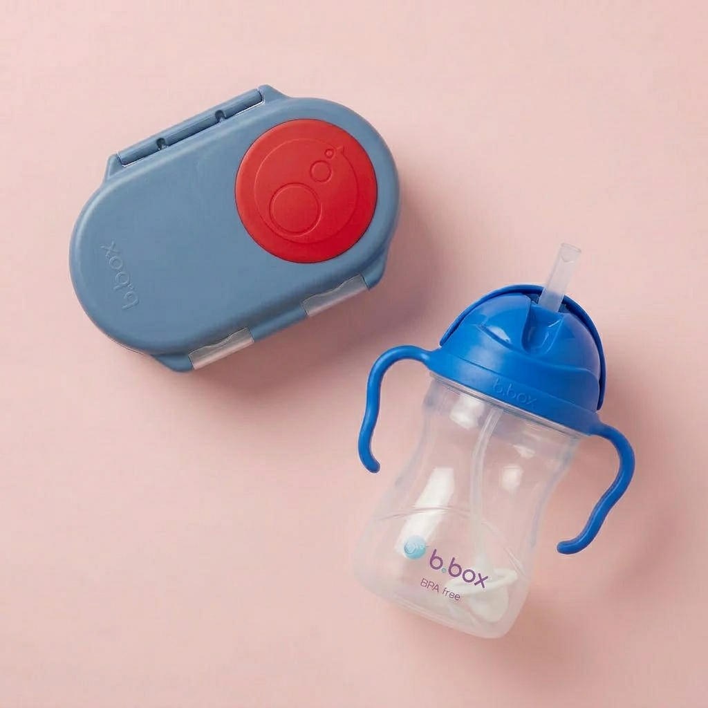 Sippy cup Cobal) + Snackbox blue blaze