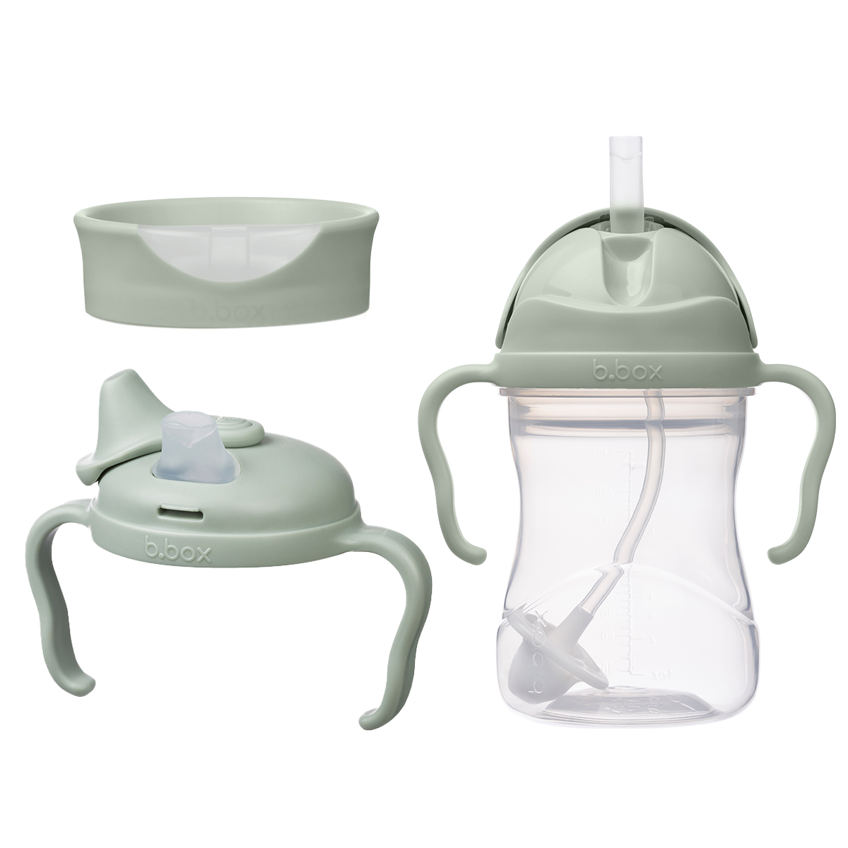 مجموعة الاكواب المختلفه - اخضر فاتح 