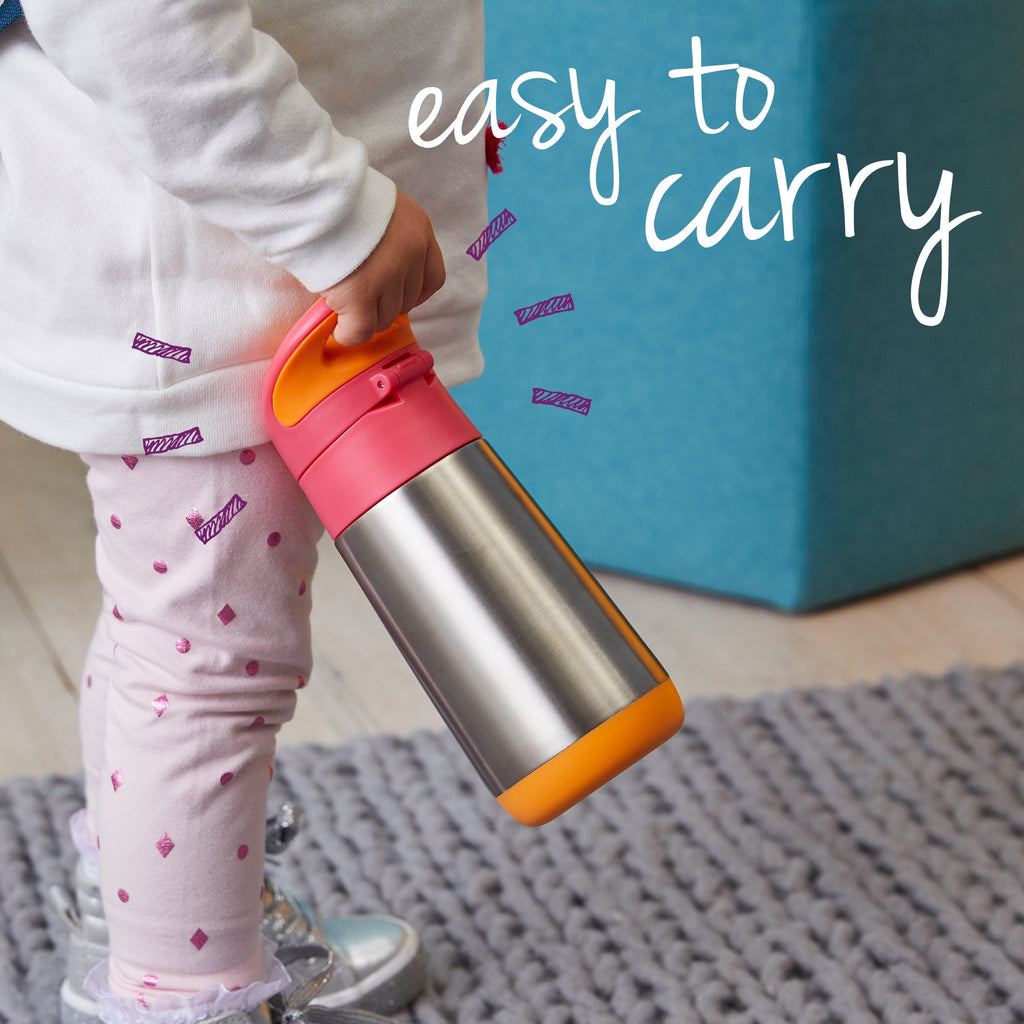 insulated drink bottle - lemon sherbet - b.box for kids