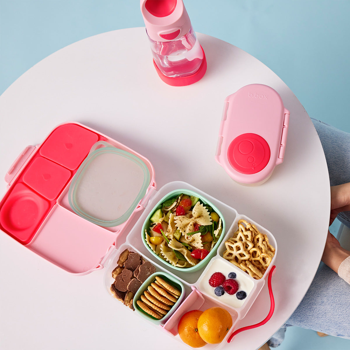 Flamingo Fizz Set - Lunchbox, Bottle, and Snack Box