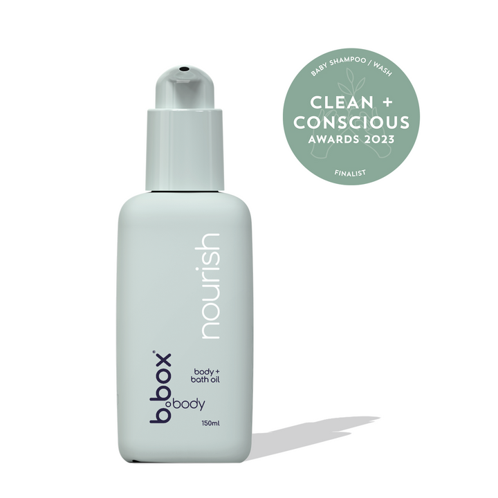 Nourish - Body and Bath Oil Clean and Conscious Awards 2023 Baby Shampoo/ Wash Finalist