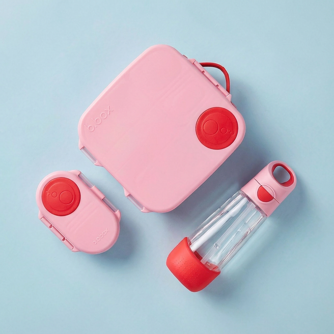 Flamingo Fizz Bundle - Lunchbox, Bottle, and Snack Box