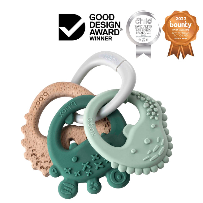 Trio Teether - Sage