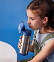 lunchbox - midnight + 500mL Insulated Drink Bottle - midnight